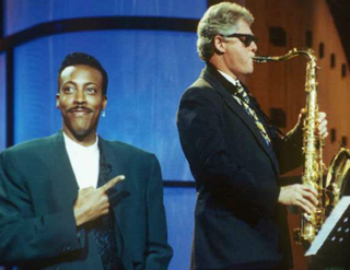 Hall and President Bill Clinton (Mulitmediamouth.com)